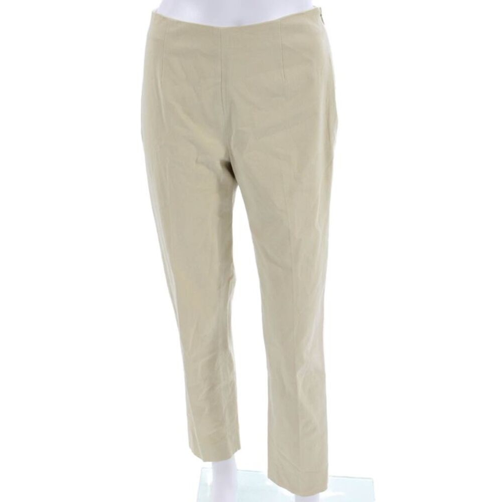 Leggiadro Women Ankle Dress Pants Beige Size 25